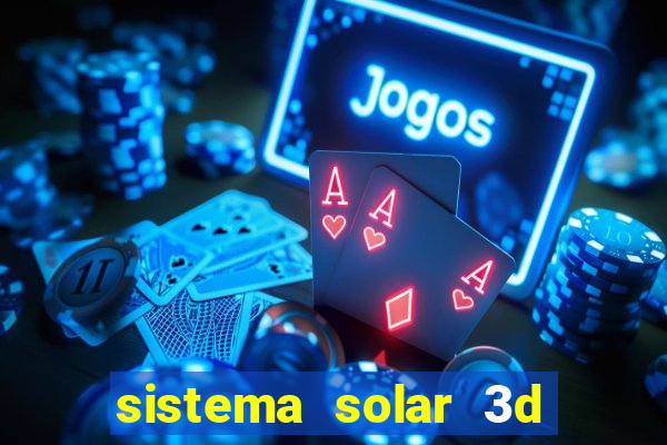 sistema solar 3d em movimento